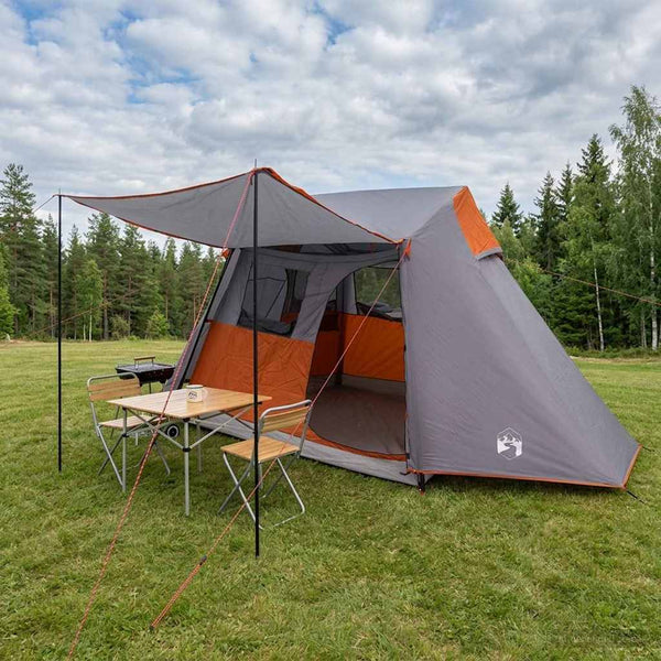 Tunneliteltta Harmaa ja oranssi 475 x 220 x 192 cm