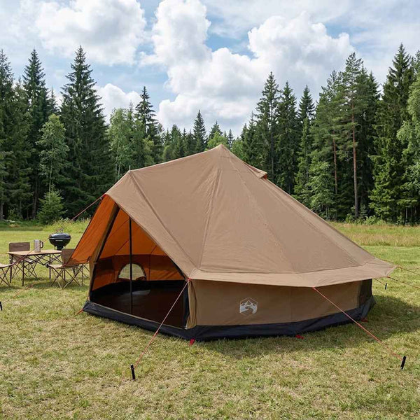 Perhe Teltta 10 hengelle Ruskea Polypuuvilla