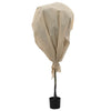 Beige pakkassuojakasvivilla 100 x 1,6 m Non-woven kangas