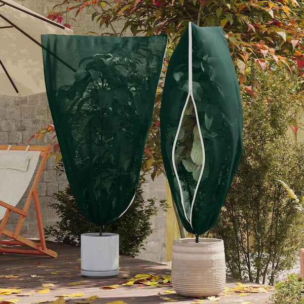 Pakkassuoja kasviryhmille 5 pcs Vihreä 1,55 x 1 m