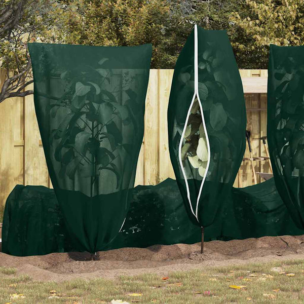 Pakkassuoja kasviryhmille 5 pcs Vihreä 1,55 x 1 m
