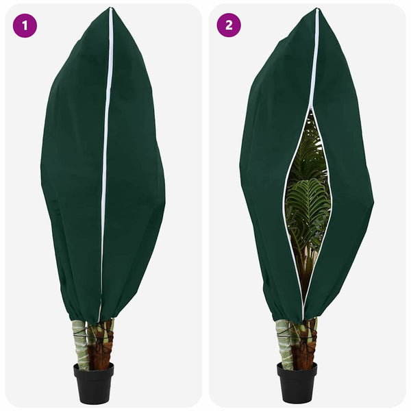 Pakkassuoja kasviryhmille 5 pcs Vihreä 1,55 x 1 m