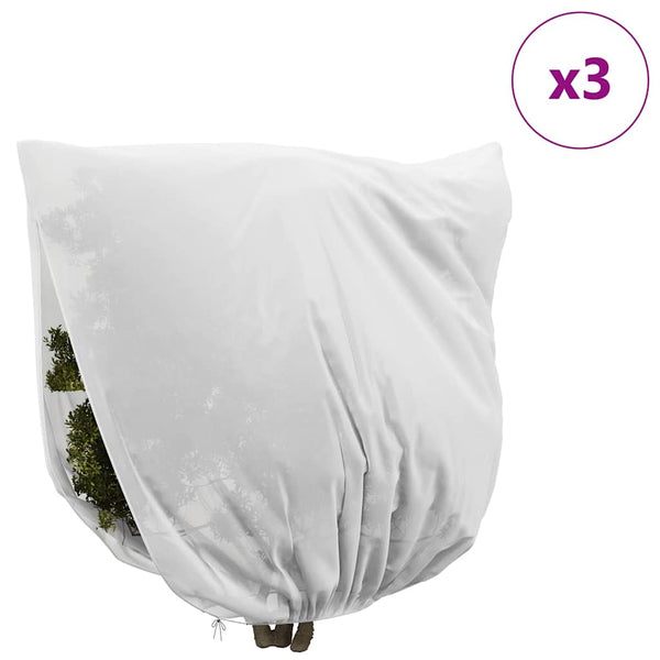 Pakkassuoja kasviryhmille 3 pcs Valkoinen 3 x 3,93 m