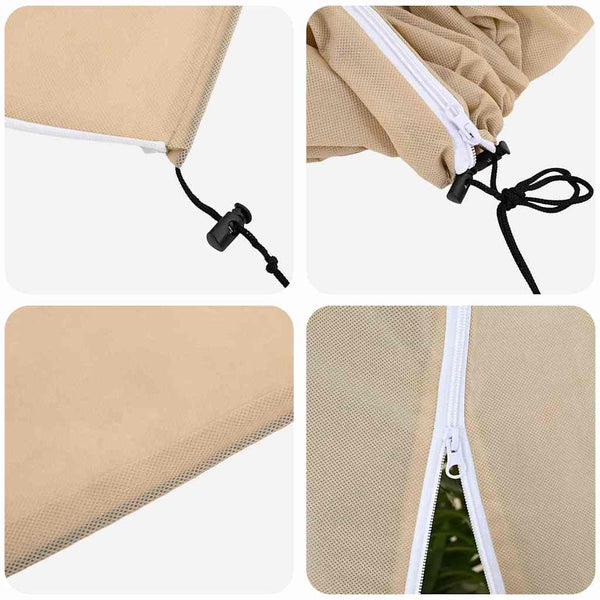 Pakkassuoja kasviryhmille Beige 2,4 x 2 m Non-woven Kangas