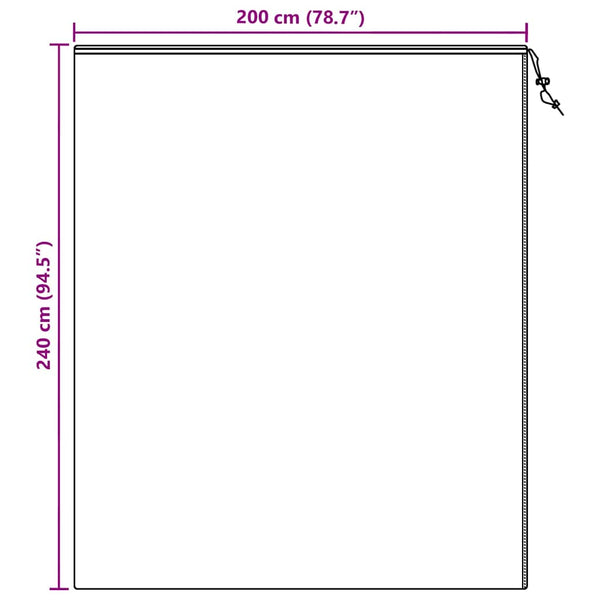 Pakkassuoja kasviryhmille 3 pcs Beige 2,4 x 2 m
