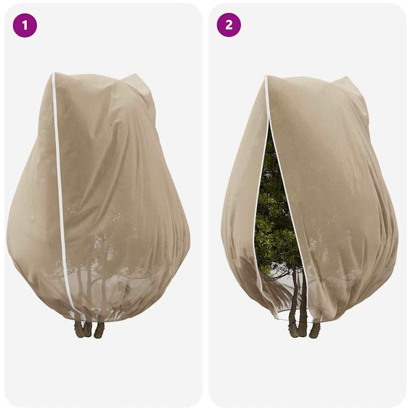 Pakkassuoja kasviryhmille 3 pcs Beige 3,5 x 2,5 m