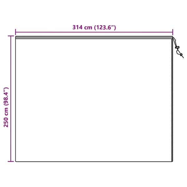 Pakkassuoja kasviryhmille 3 pcs Beige 2,5 x 3,14 m