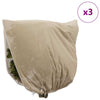 Pakkassuoja kasviryhmille 3 pcs Beige 3,5 x 3,93 m