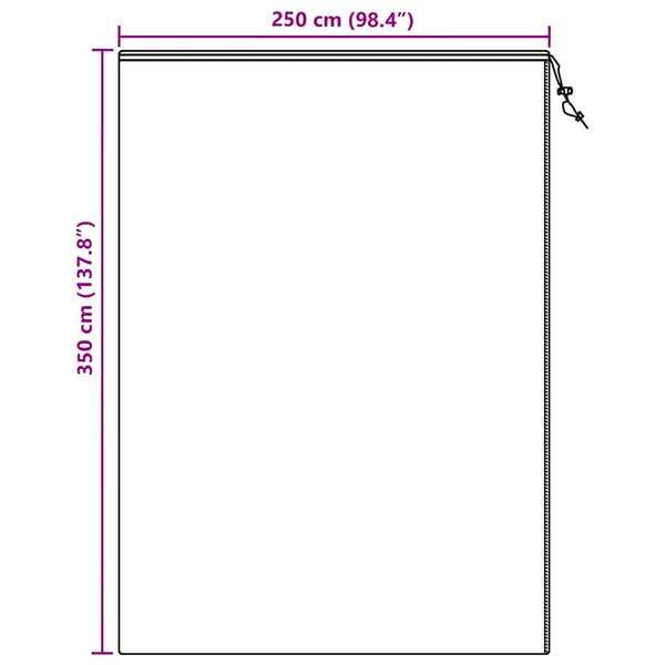 Pakkassuoja kasviryhmille 3 pcs Vihreä 3,5 x 2,5 m