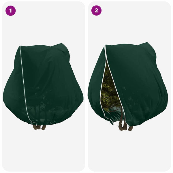 Pakkassuoja kasviryhmille 3 pcs Vihreä 2,5 x 3,14 m