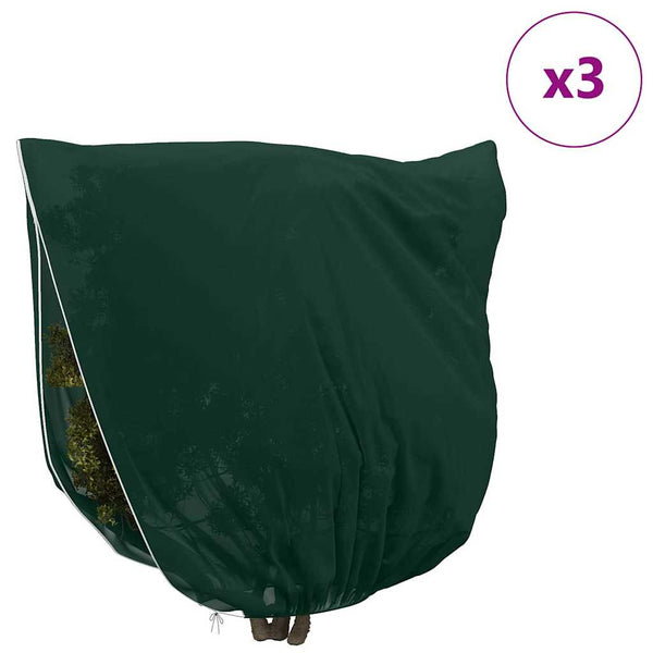 Pakkassuoja kasviryhmille 3 pcs Vihreä 3 x 3,93 m