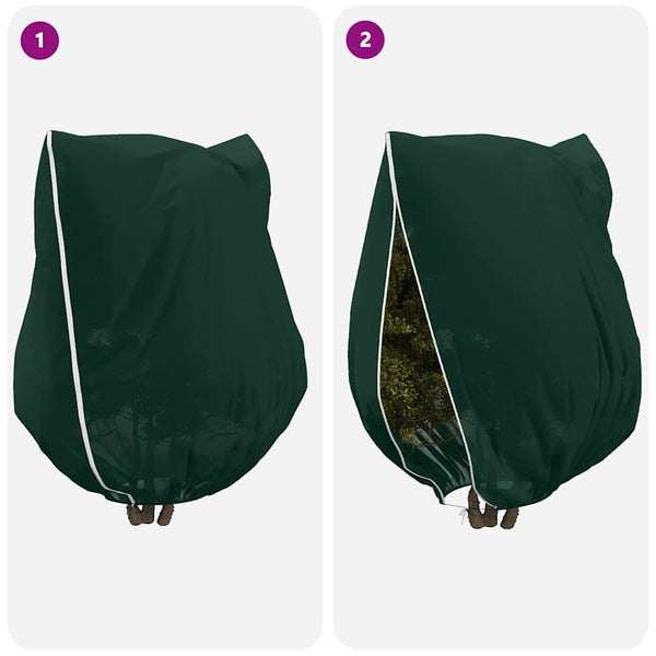 Pakkassuoja kasviryhmille 3 pcs Vihreä 3,5 x 3,93 m