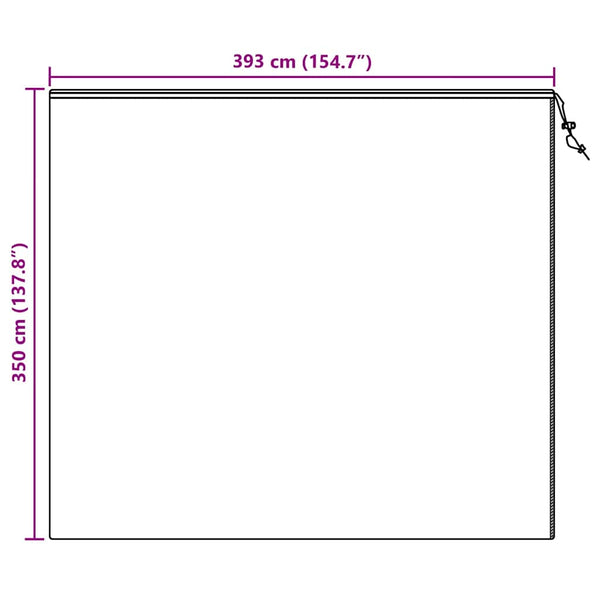 Pakkassuoja kasviryhmille 3 pcs Vihreä 3,5 x 3,93 m