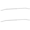 Tarvike perävaunuille 2 Hopea 102-155 cm Alumiini