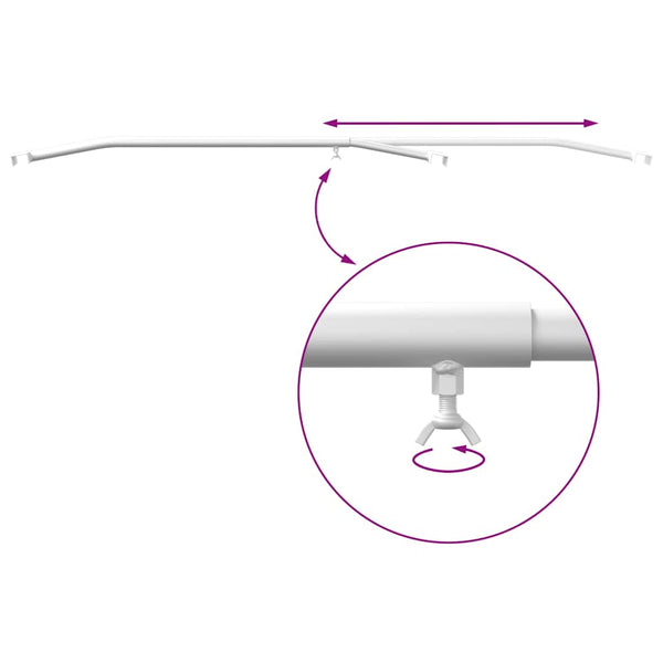 Tarvike perävaunuille 2 Hopea 102-155 cm Alumiini