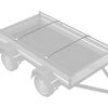 Tarvike perävaunuille 2 Hopea 102-155 cm Alumiini