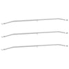 Tarvike perävaunuille 3 Hopea 102-155 cm Alumiini