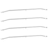 Tarvike perävaunuille 4 Hopea 102-155 cm Alumiini