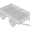 Tarvike perävaunuille 4 Hopea 102-155 cm Alumiini