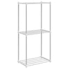 Putkihylly Valkoinen 42,5 x 27 x 91,5 cm Alumiini
