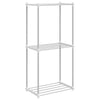 Putkihylly Valkoinen 42,5 x 27 x 91,5 cm Alumiini