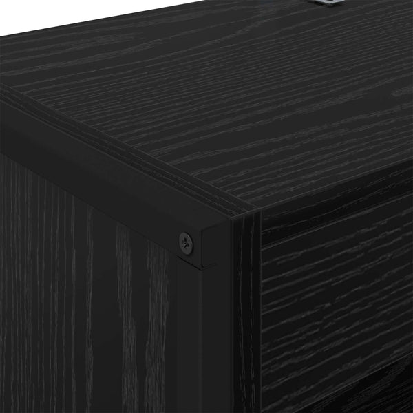 Kirjahylly 60 x 30 x 189,5 cm Tekninen puu Musta tammi.