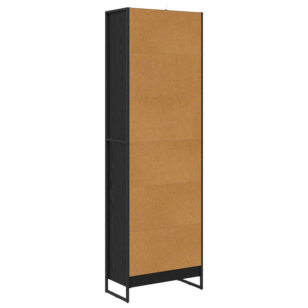 Kirjahylly 60 x 30 x 189,5 cm Tekninen puu Musta tammi.