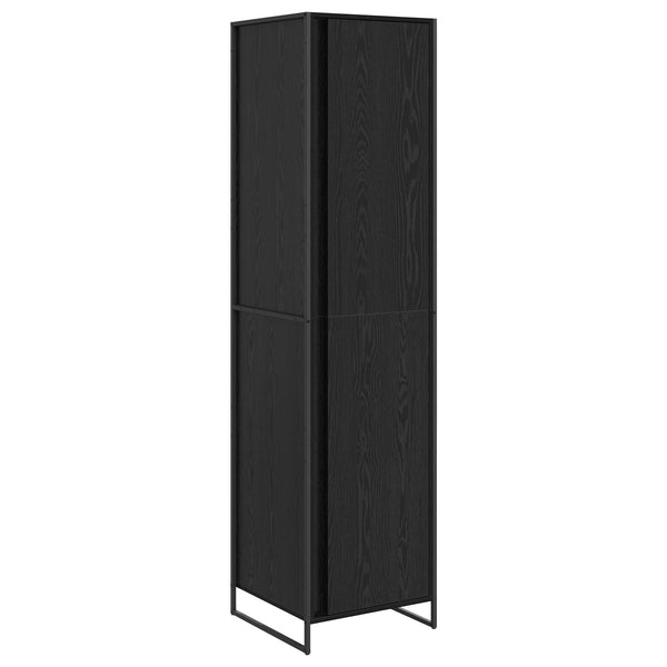 Vaatekaappi 2 pcs Musta tammi. 50 x 50 x 200 cm Tekninen puu