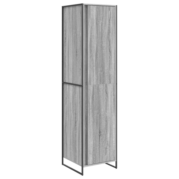 Vaatekaappi 2 pcs Harmaa Sonoma 50 x 50 x 200 cm Tekninen puu