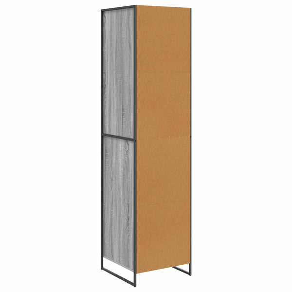 Vaatekaappi 2 pcs Harmaa Sonoma 50 x 50 x 200 cm Tekninen puu