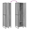 Vaatekaappi 2 pcs Harmaa Sonoma 50 x 50 x 200 cm Tekninen puu