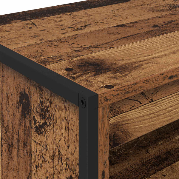 Korkeat kaapit 2 kpl Vanha Puu 60 x 36 x 300 cm Tekninen puu
