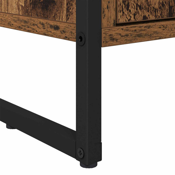 Korkeat kaapit 2 kpl Vanha Puu 60 x 36 x 300 cm Tekninen puu
