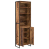 Korkeat kaapit 2 kpl Vanha Puu 60 x 36 x 300 cm Tekninen puu