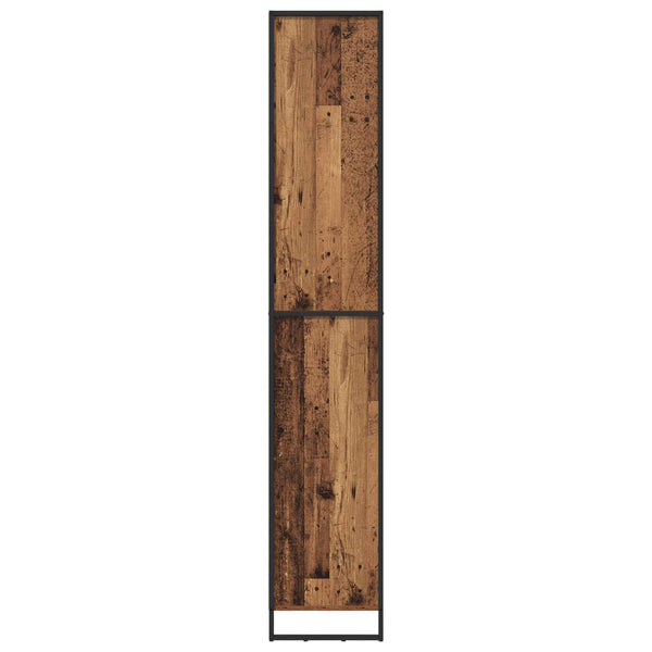 Korkeat kaapit 2 kpl Vanha Puu 60 x 36 x 300 cm Tekninen puu