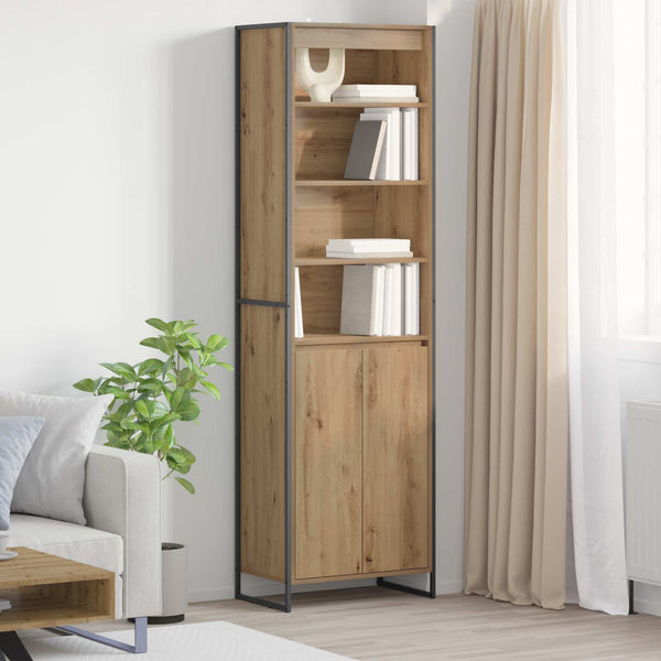 Korkeat kaapit 2 kpl Taidekoivusta 60 x 36 x 300 cm Tekninen puu