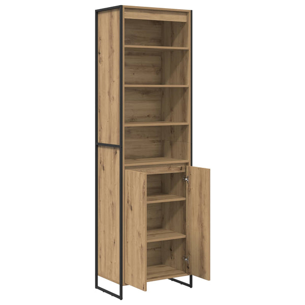 Korkeat kaapit 2 kpl Taidekoivusta 60 x 36 x 300 cm Tekninen puu