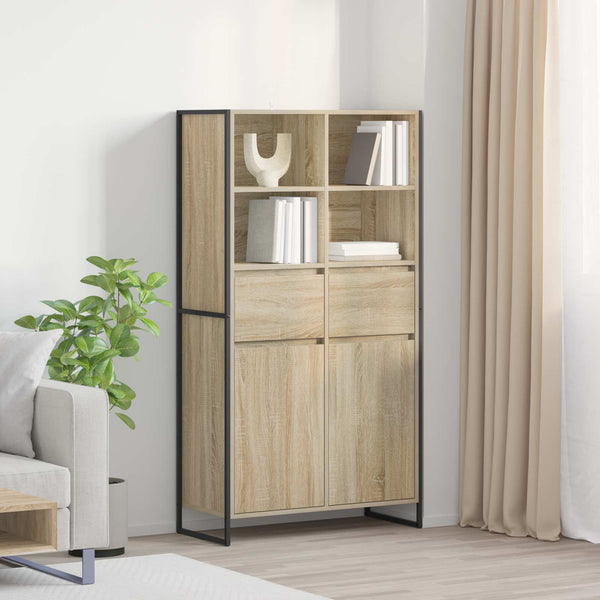 Sivupöytä 2 pcs Sonoma 81 x 36 x 150.5 cm Tekninen puu