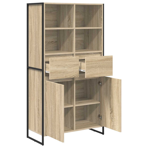 Sivupöytä 2 pcs Sonoma 81 x 36 x 150.5 cm Tekninen puu