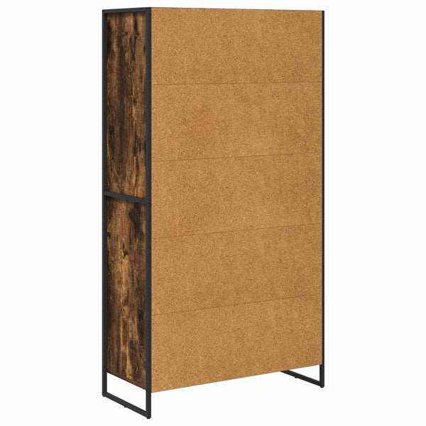 Sivupöytä 2 pcs Savupuu 81 x 36 x 150.5 cm Tekninen puu