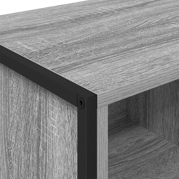Sivupöytä 2 pcs Harmaa Sonoma 81 x 36 x 150.5 cm Tekninen puu