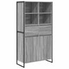 Sivupöytä 2 pcs Harmaa Sonoma 81 x 36 x 150.5 cm Tekninen puu