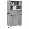 Sivupöytä 2 pcs Harmaa Sonoma 81 x 36 x 150.5 cm Tekninen puu