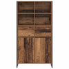 Sivupöytä 2 pcs Vanha Puu 81 x 36 x 150.5 cm Tekninen puu