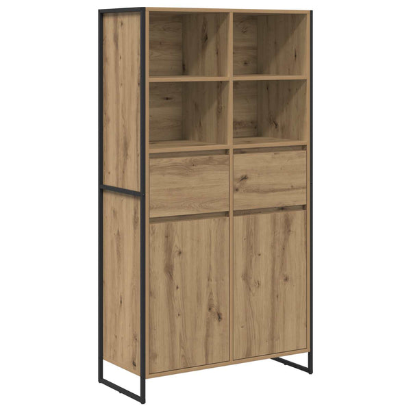 Sivupöytä 2 pcs Taidekoivu 81 x 36 x 150.5 cm Tekninen puu