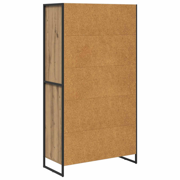 Sivupöytä 2 pcs Taidekoivu 81 x 36 x 150.5 cm Tekninen puu