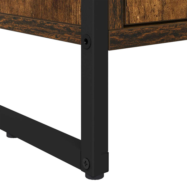 Korkeat kaapit 2 kpl Savupuu 60 x 36 x 300 cm Tekninen puu