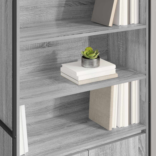 Sonoma harmaat korkeat kaapit 2 kpl 60 x 36 x 300 cm