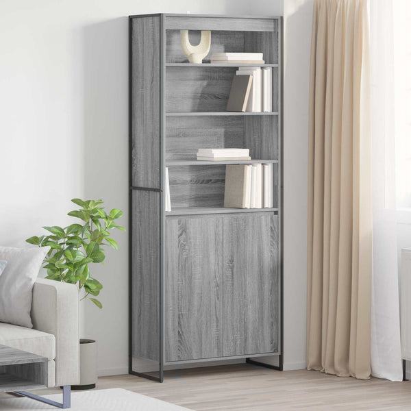 Sonoma harmaat korkeat kaapit 2 kpl 60 x 36 x 300 cm