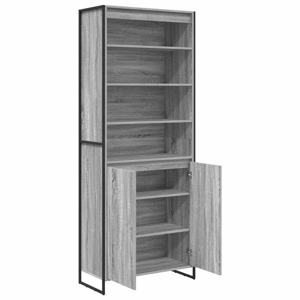 Sonoma harmaat korkeat kaapit 2 kpl 60 x 36 x 300 cm